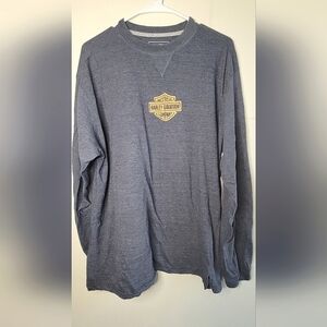 Men's Architect Long Sleeve Harley Davidson Logo Tshirt, Size XL.